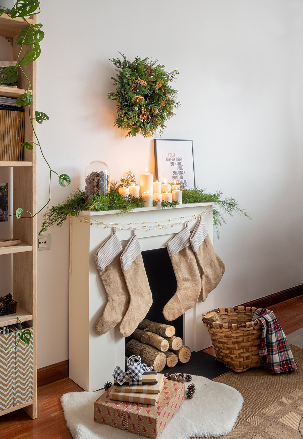 DIY Chimenea navideña de tablero de DM18